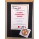 Signed menu by BRYAN ROBSON the MANCHESTER UNITED footballer.